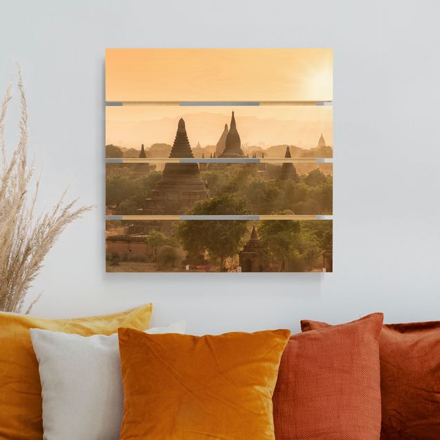 Kök dekoration Sun Setting Over Bagan