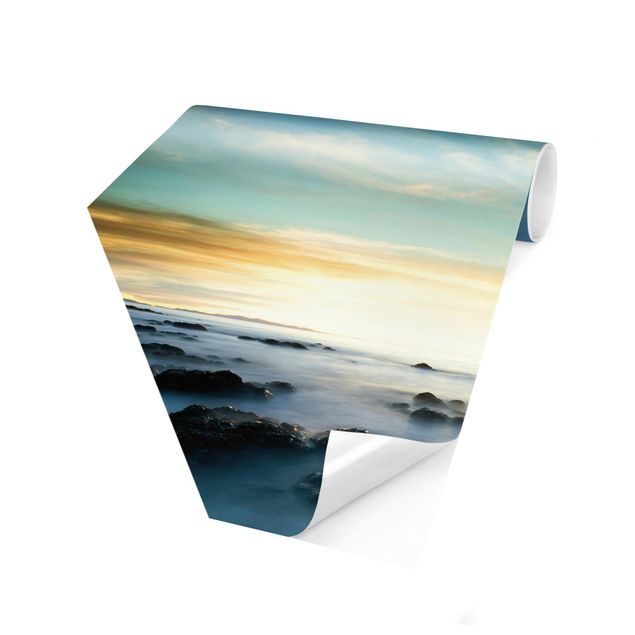 Hexagonala tapeter Sunset Over The Ocean