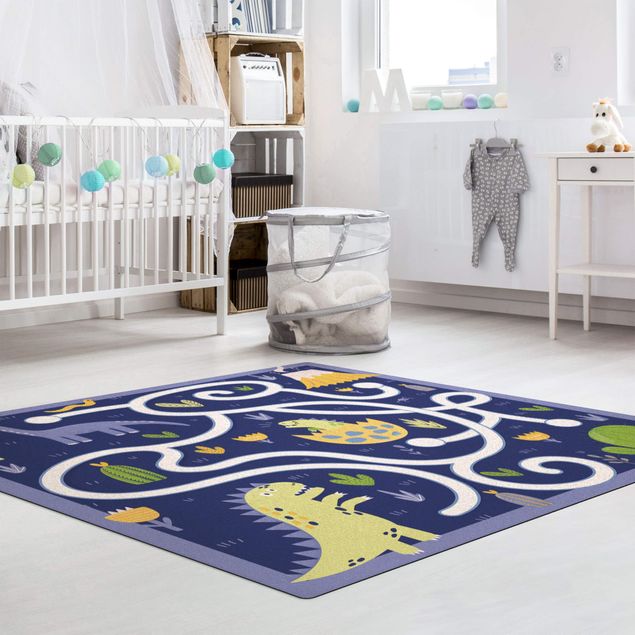 lekmattor Playoom Mat Dinosaurs - Dino Mom Looking For Her Baby