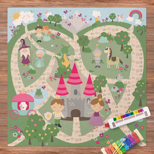 Inredning av barnrum Playoom Mat Wonderland - The Path To The Castle