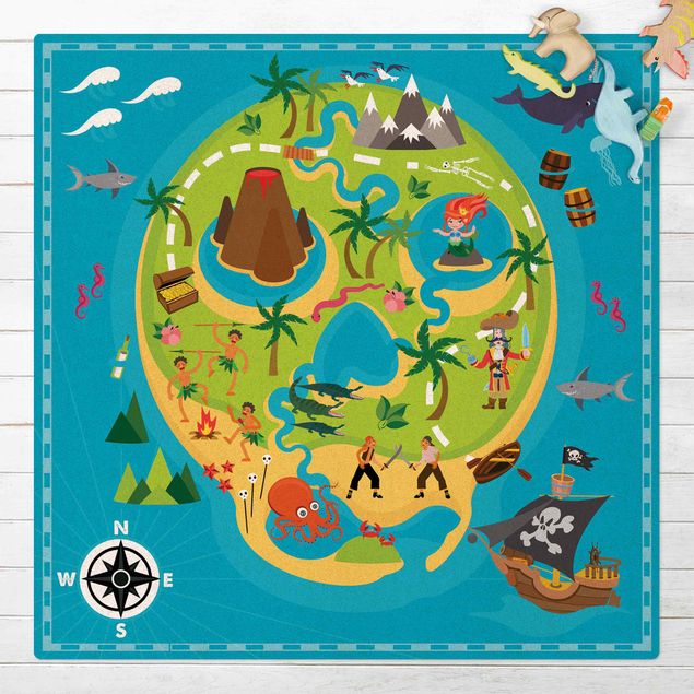 lekmattor Playoom Mat Pirates - Welcome To The Pirate Island