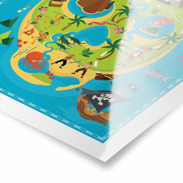 Posters Playoom Mat Pirates - Welcome To The Pirate Island