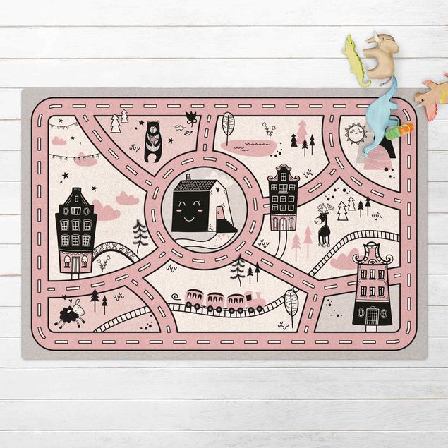 Inredning av barnrum Playoom Mat Scandinavia -  The Pink City