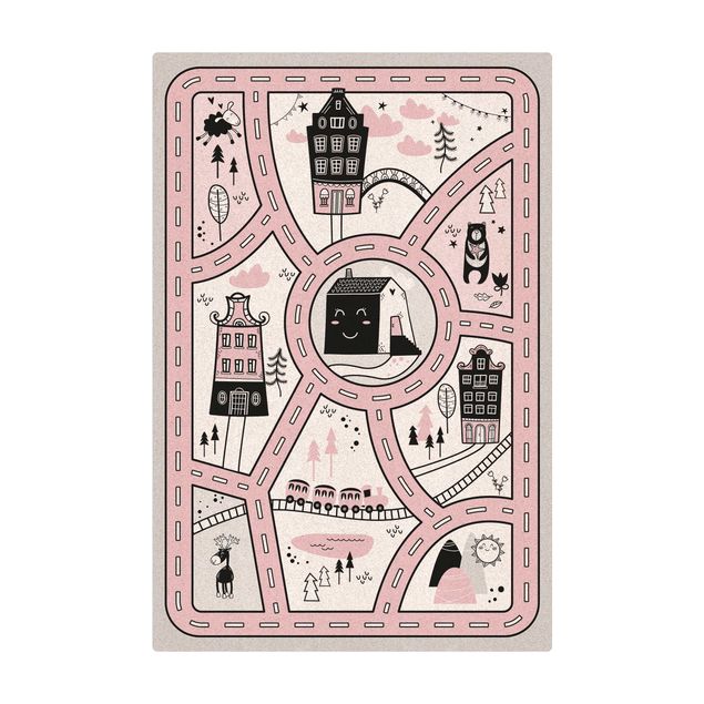 Antracitgrå matta Playoom Mat Scandinavia -  The Pink City