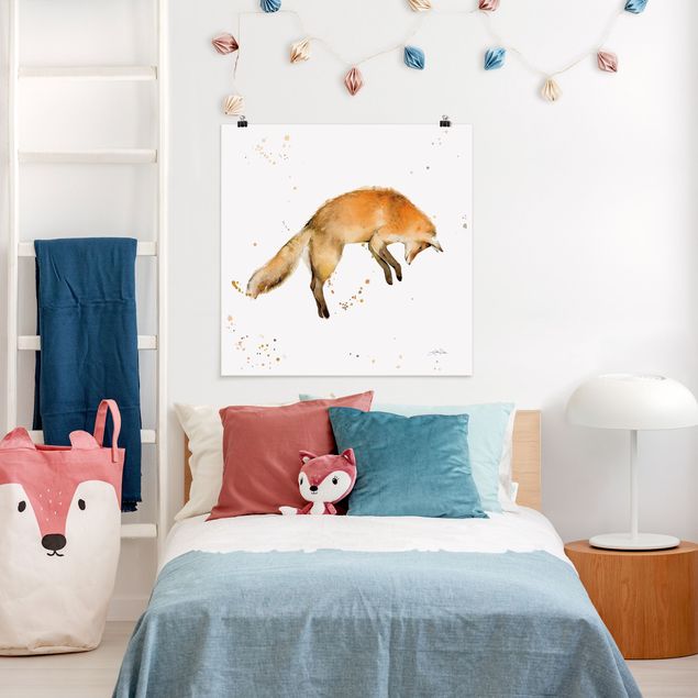 Posters djur Leaping Fox