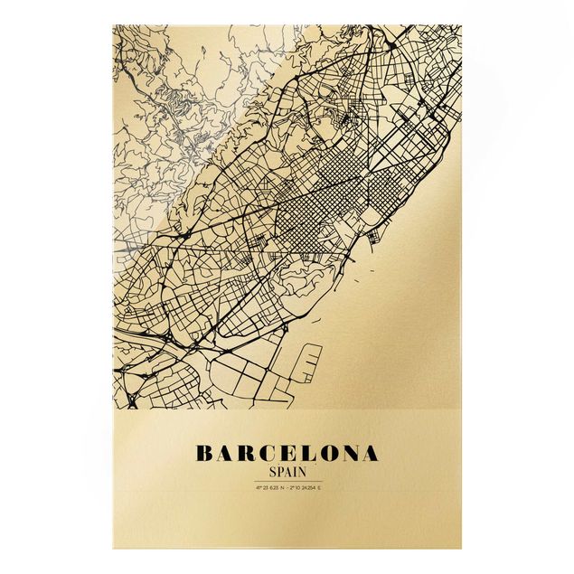 Tavlor Barcelona City Map - Classic
