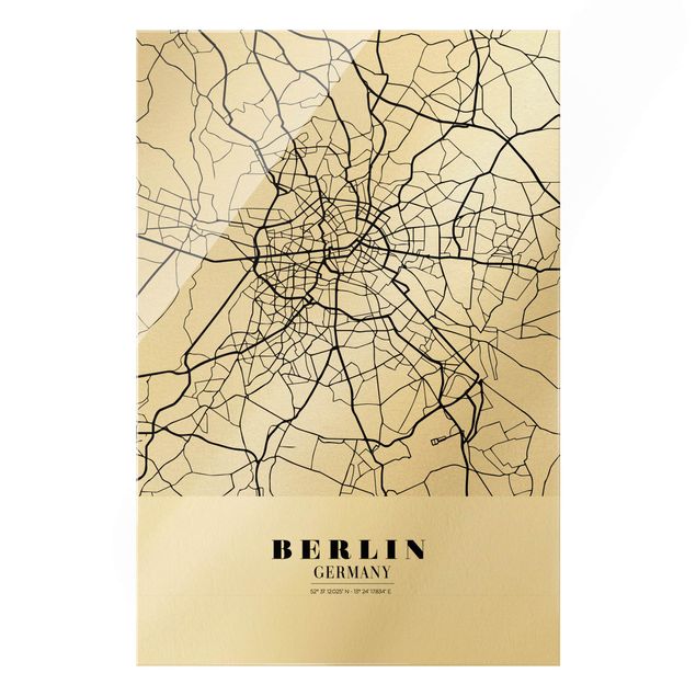 Tavlor arkitektur och skyline Berlin City Map - Classic