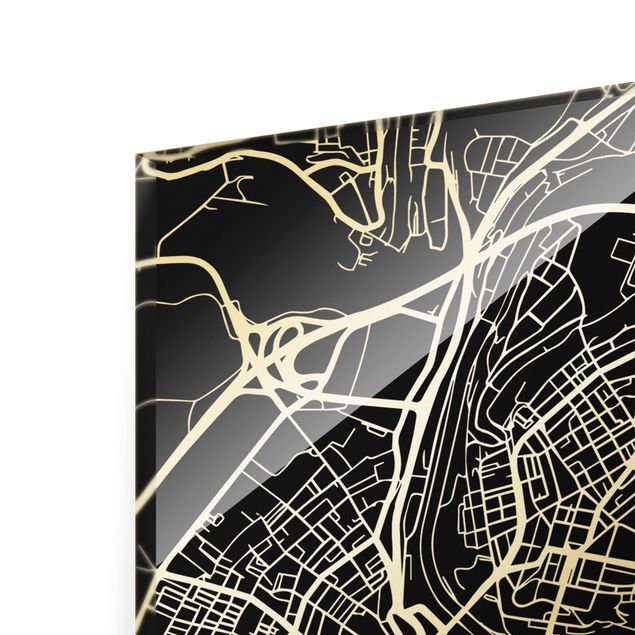Tavlor Bern City Map - Classic Black
