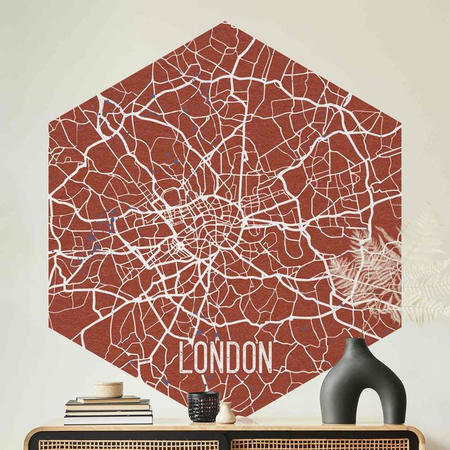 Kök dekoration City Map London - Retro