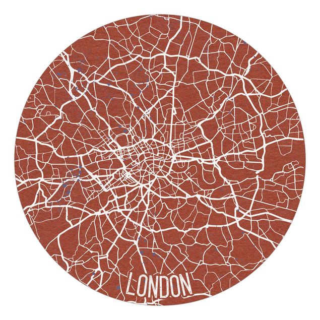 Tapeter modernt City Map London - Retro