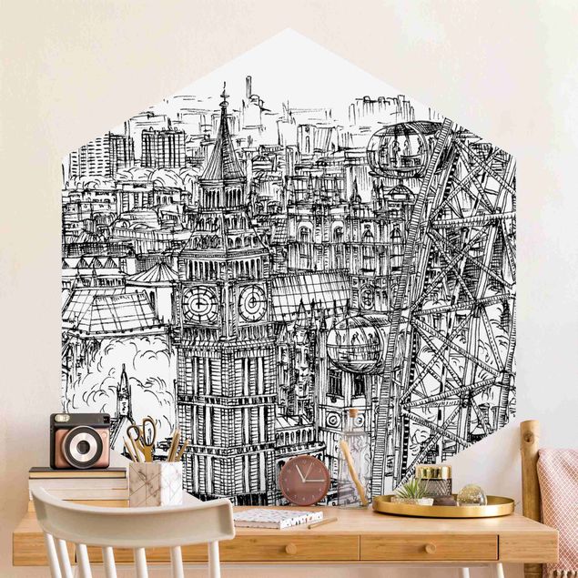 Kök dekoration City Study - London Eye
