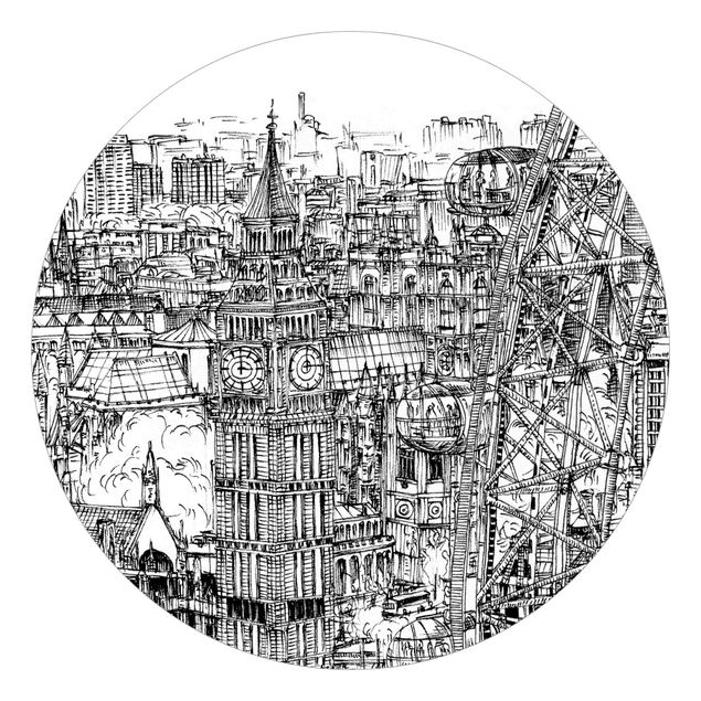 Tapeter modernt City Study - London Eye