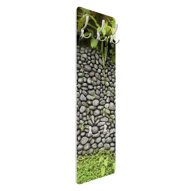 Klädhängare vägg Stone Wall With Plants