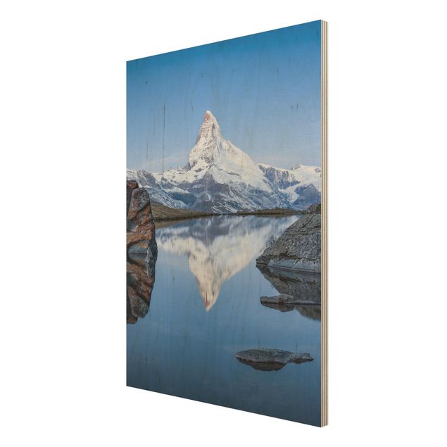 Tavlor Stellisee Lake In Front Of The Matterhorn