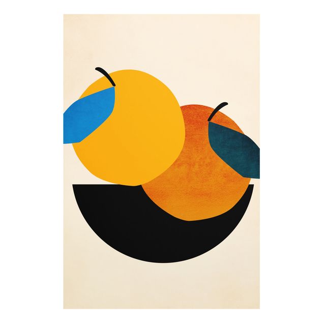 Tavlor orange Still Life - Two Apples
