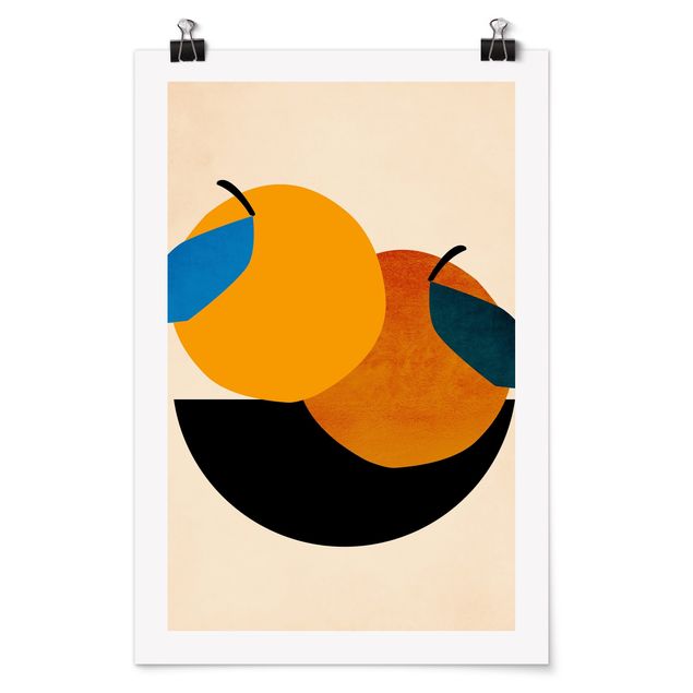 Posters abstrakt Still Life - Two Apples