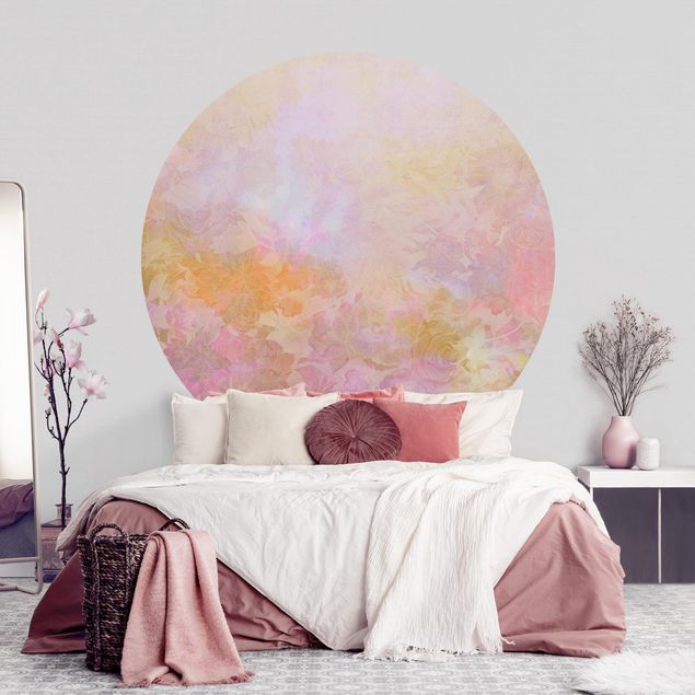 Fototapeter rosor Bright Floral Dream In Pastel