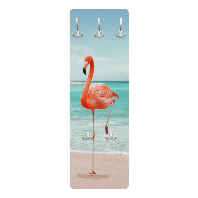 Tavlor Jonas Loose Beach With Flamingo