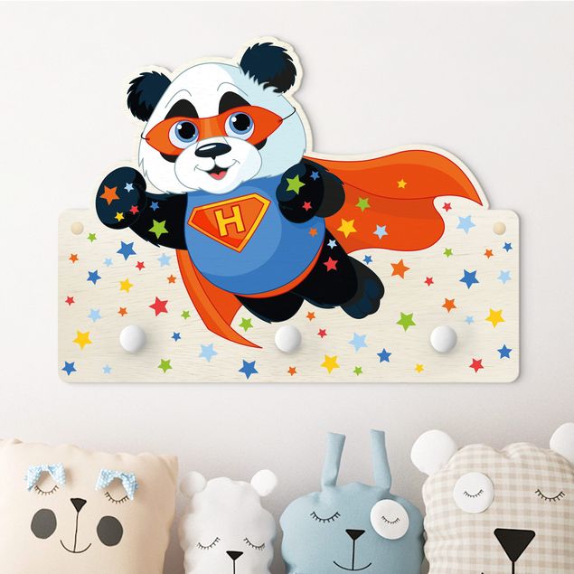 Inredning av barnrum Super Panda With Desired Letters