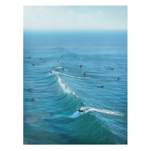 Canvastavlor stränder Surfer At Huntington Beach