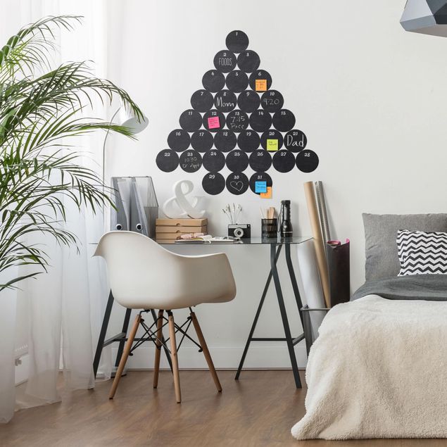 Självhäftande folier svart Study - DIY Chalkboard Wallpaper