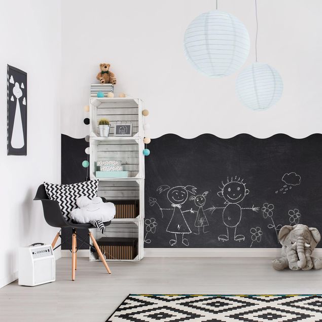 Självhäftande folier Nursery - DIY Chalkboard Wallpaper