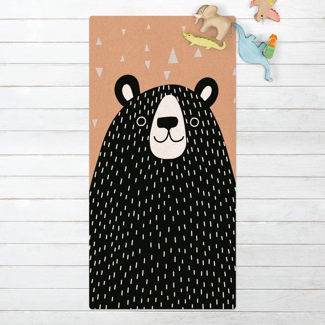 långa mattor Zoo With Patterns - Bear