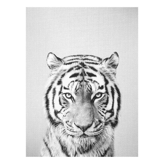 Tavlor modernt Tiger Tiago Black And White