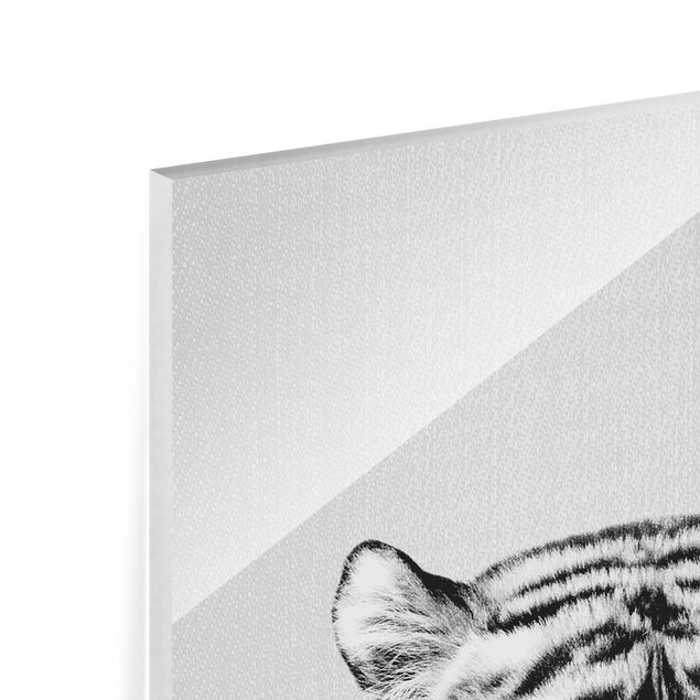 Tavlor Gal Design Tiger Tiago Black And White