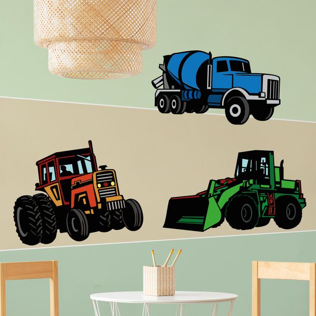 Wallstickers traktorer Tractors