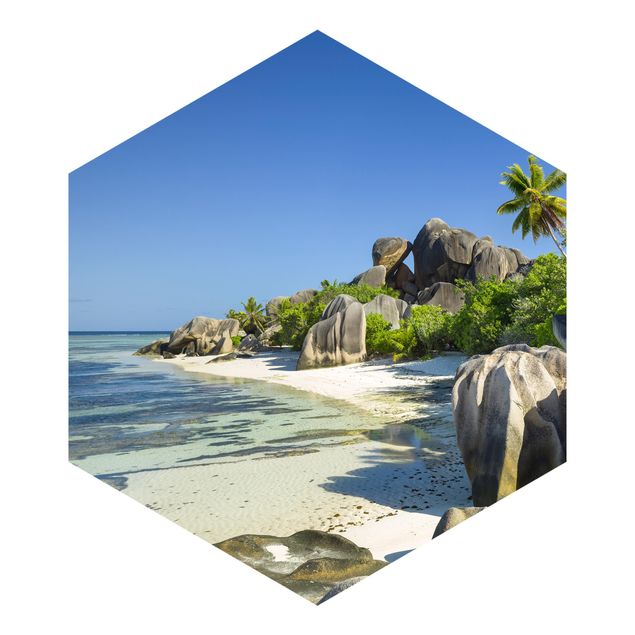 Fototapeter landskap Dream Beach Seychelles