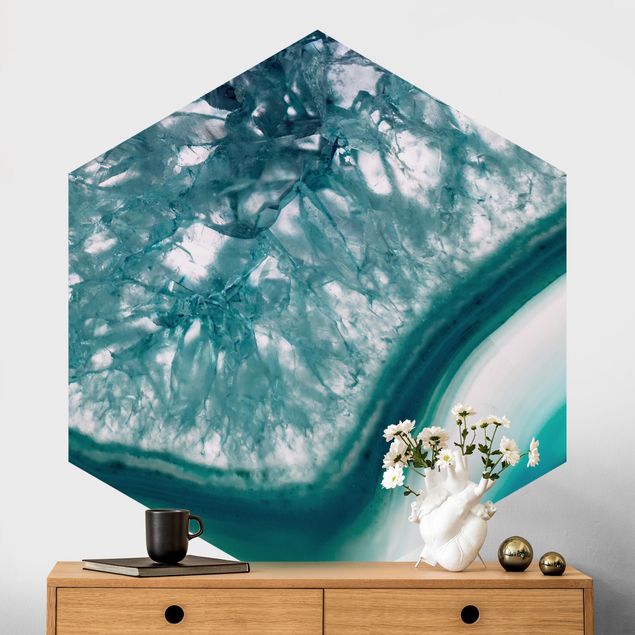 Fototapeter natursten Turquoise Crystal