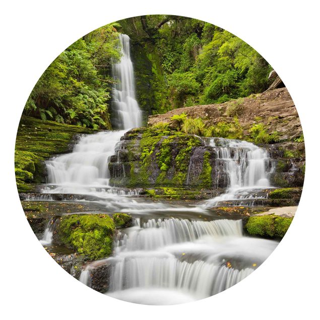 Fototapeter landskap Upper Mclean Falls In New Zealand
