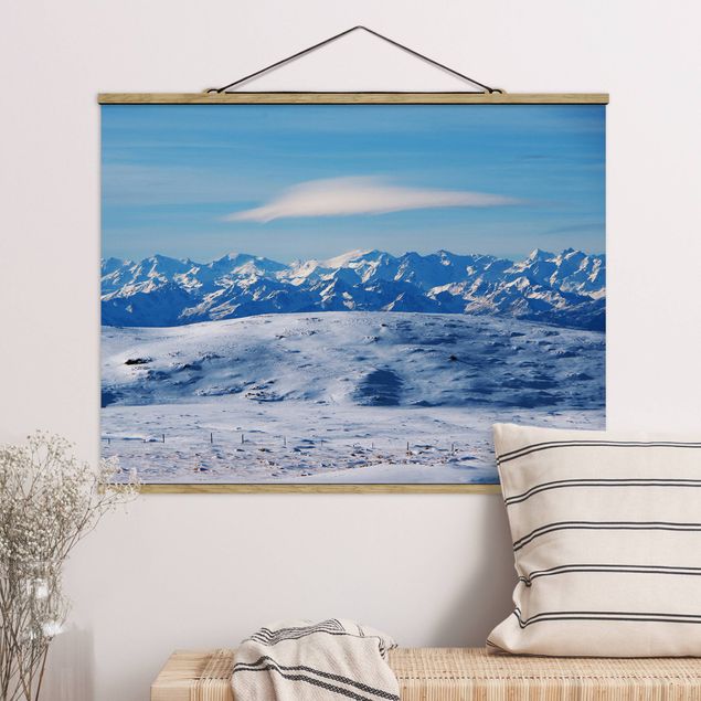 Kök dekoration Snowy Mountain Landscape