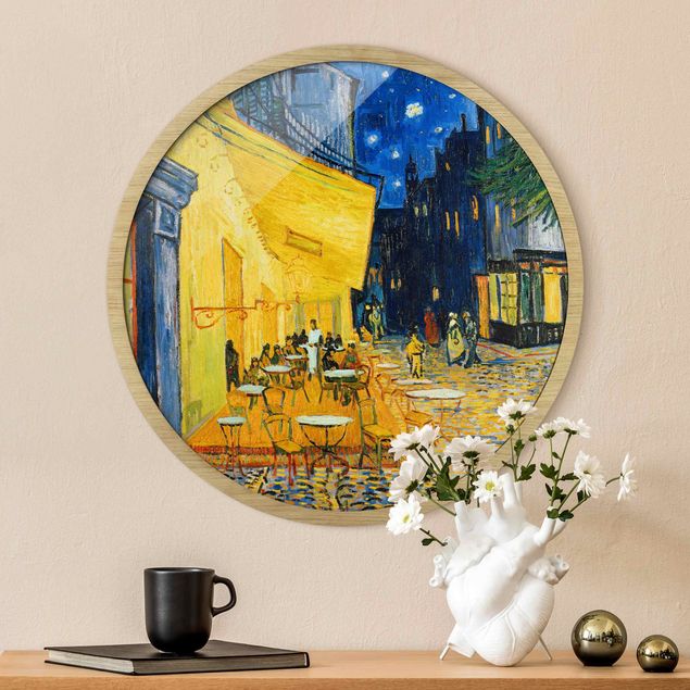 Tavlor med ram konstutskrifter Vincent Van Gogh - Cafe Terrace In Arles