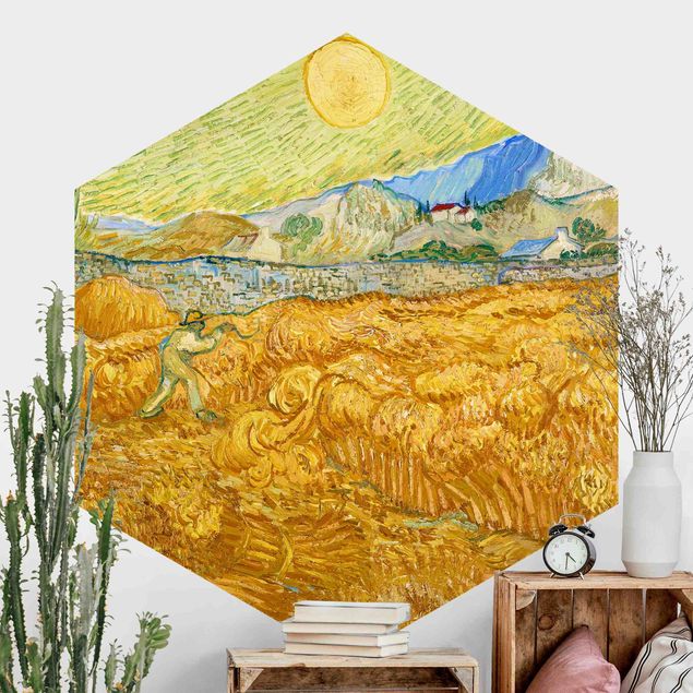 Kök dekoration Vincent Van Gogh - Wheatfield With Reaper