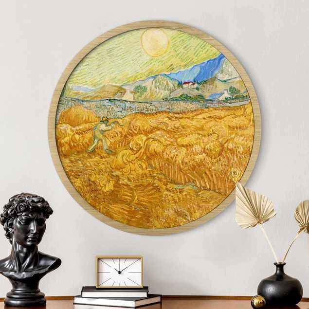 Konststilar Impressionism Vincent Van Gogh - Wheatfield With Reaper