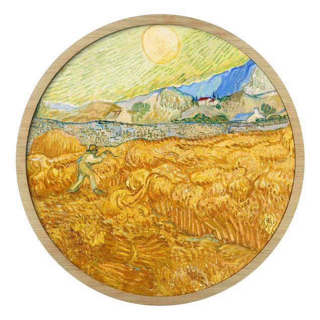 Konstutskrifter Vincent Van Gogh - Wheatfield With Reaper