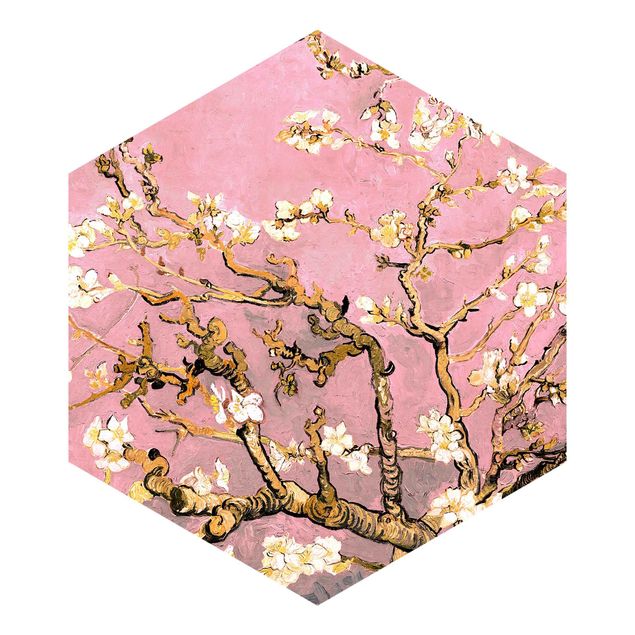 Konststilar Vincent Van Gogh - Almond Blossom In Antique Pink