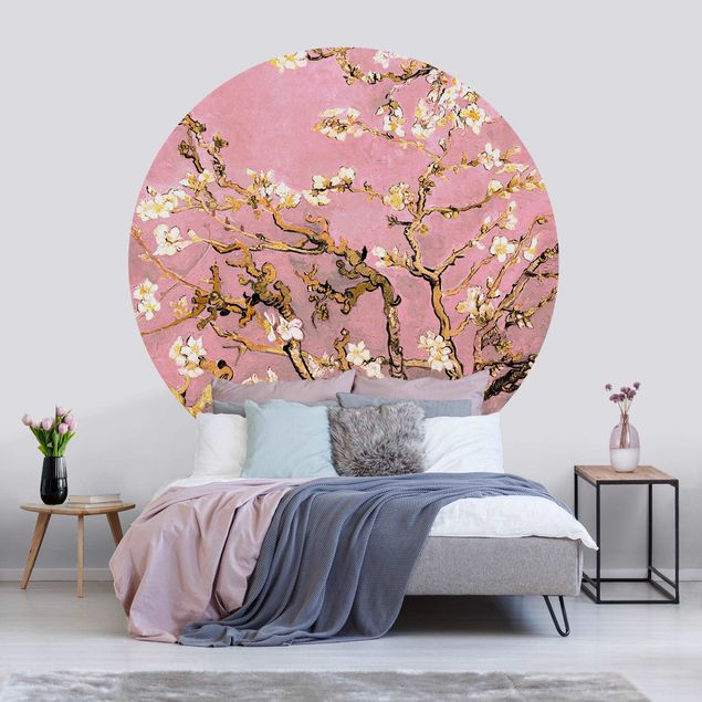 Konststilar Impressionism Vincent Van Gogh - Almond Blossom In Antique Pink