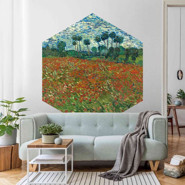 Konststilar Impressionism Vincent Van Gogh - Poppy Field