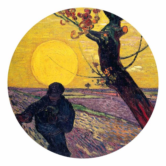 Konststilar Post Impressionism Vincent Van Gogh - Sower With Setting Sun