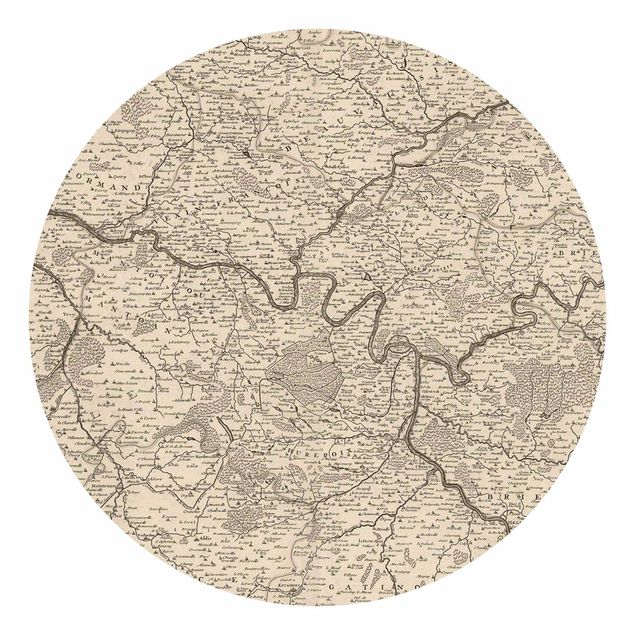 Tavlor Andrea Haase Vintage Map France