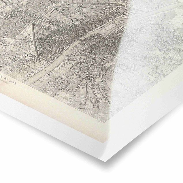 Tavlor Andrea Haase Vintage Map Paris