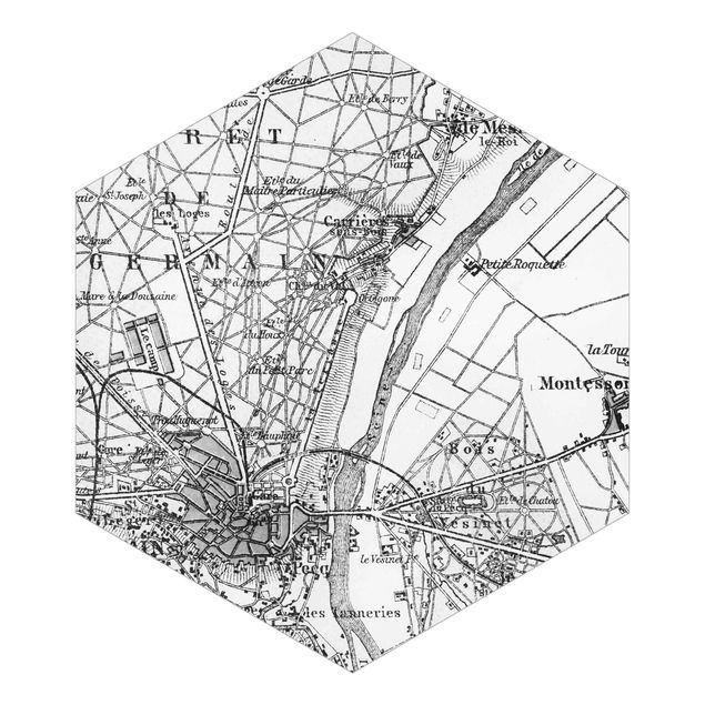 Tavlor Andrea Haase Vintage Map St Germain Paris