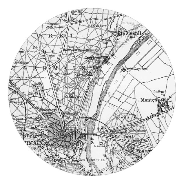 Tavlor Andrea Haase Vintage Map St Germain Paris