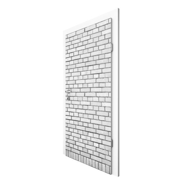 Fototapeter 3D Brick Wallpaper White London