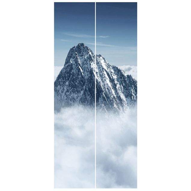 Dörrtapeter papper landskap The Alps Above The Clouds