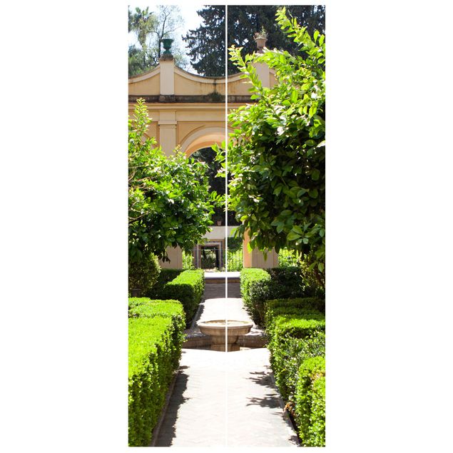 Fototapeter landskap Garden Path In The Alhambra