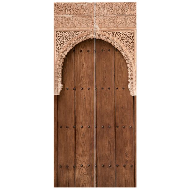 Fototapeter trälook Wooden Gate From The Alhambra Palace